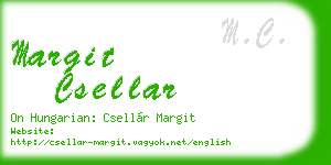margit csellar business card