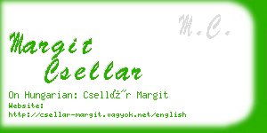 margit csellar business card